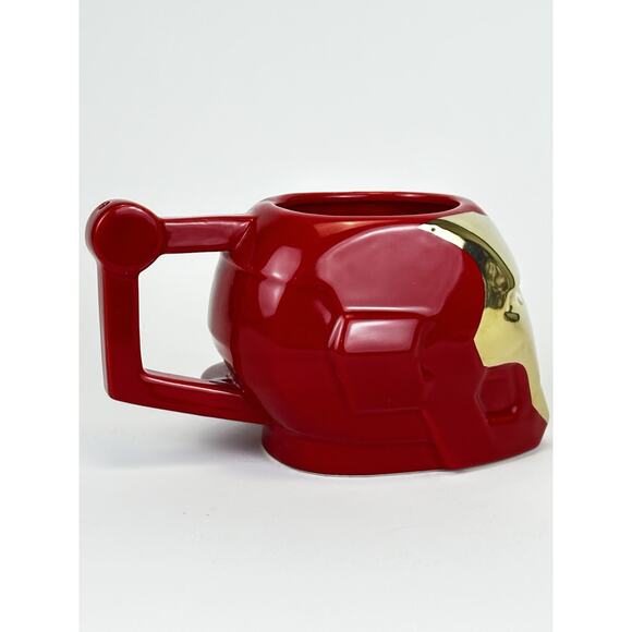 Marvel Iron Man Head Sculpted Mug Red and Gold Coffee Cup - Picture 6 of 16